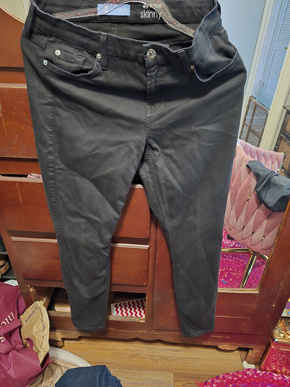 Seven7 Women's Skinny Jeans - Black
